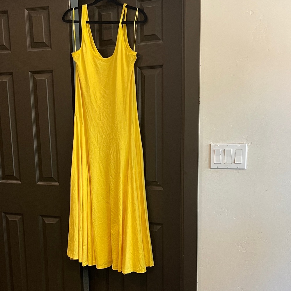 Polo Ralph Lauren yellow maxi dress